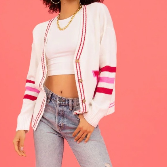 Vici dolls V day varsity cardigan - Picture 2 of 9